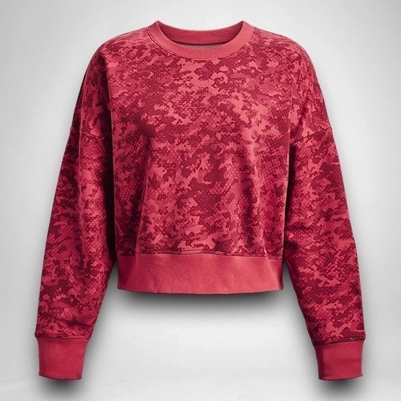 Under Armour UA Women's Rival Fleece Camo Crew - CALYPSO - VARIOUS SIZES - Picture 8 of 12